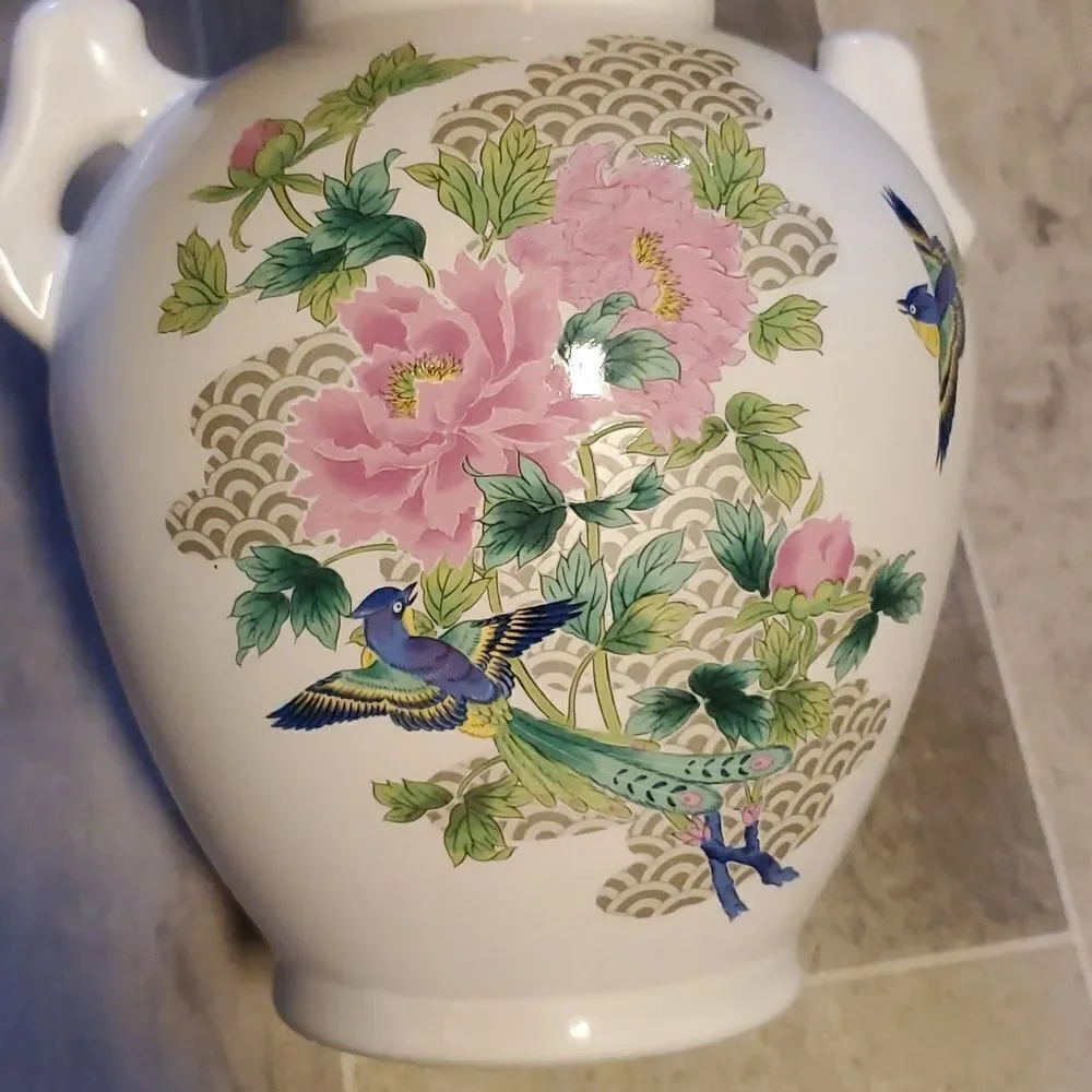 Vintage 80's Heisei Japan Porcelain Vase - Picture 5 of 8